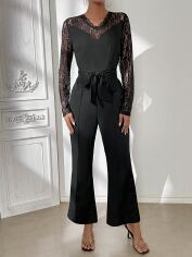 Акція на Комбінезон жіночий SHEIN GD-00159319 L Чорний від Rozetka