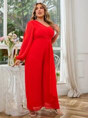 Акція на Комбінезон жіночий SHEIN GD-00160809 4XL Червоний від Rozetka