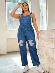 Акція на Комбінезон жіночий SHEIN GD-00163605 XL Синій від Rozetka