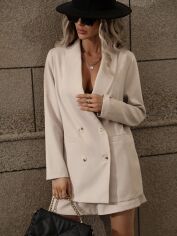 Акція на Костюм жіночий SHEIN GD-00151937 XL Світло-бежевий від Rozetka