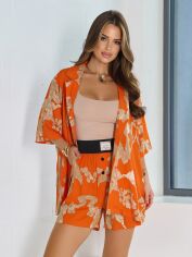 Акція на Костюм оверсайз жіночий ISSA PLUS 15193 L Помаранчевий від Rozetka