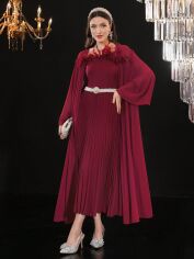 Акція на Костюм жіночий SHEIN GD-00158595 XL Бордовий від Rozetka