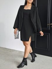 Акція на Костюм жіночий SHEIN GD-00160996 2XL Чорний від Rozetka