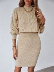 Акція на Костюм жіночий SHEIN GD-00159418 S Хакі від Rozetka