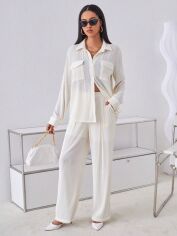 Акція на Костюм жіночий SHEIN GD-00158567 S Білий від Rozetka