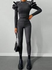 Акція на Костюм жіночий SHEIN GD-00159416 One Size Темно-сірий від Rozetka