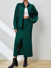 Акція на Костюм жіночий SHEIN GD-00158526 L Темно-зелений від Rozetka