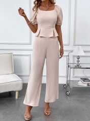 Акція на Костюм жіночий SHEIN GD-00158530 L Кремовий від Rozetka
