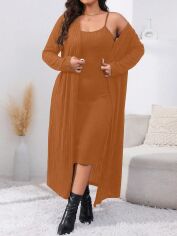 Акція на Костюм жіночий SHEIN GD-00169966 XL Коричневий від Rozetka