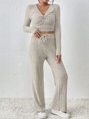 Акція на Костюм жіночий SHEIN GD-00169527 M Сірий від Rozetka