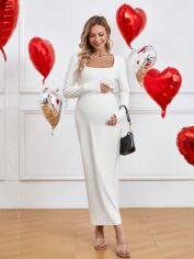 Акція на Костюм для вагітних SHEIN GD-00165277 L Білий від Rozetka