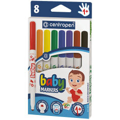 Акція на Набор фломастеров Centropen 8660 Baby 8шт від Podushka