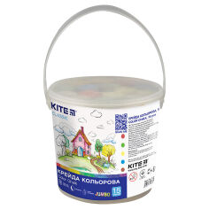 Акція на Мел цветной 15 шт в ведерке Classic Jumbo Kite K-074 від Podushka