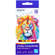 Акція на Карандаши цветные двусторонние 12 шт Classic Kite K-054 від Podushka