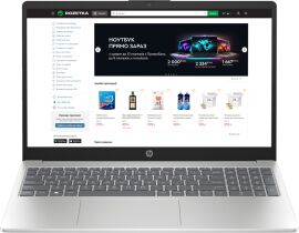 Акція на Ноутбук HP Laptop 15-fc0153ua  Natural Silver / 15.6” IPS Full HD / AMD Ryzen 5 7520U / RAM 16 ГБ / SSD 512 ГБ від Rozetka