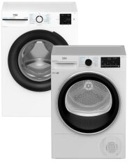 Акція на Пральна машина вузька Beko BM1WFU39233WB + Сушильна машина Beko B5T69233 (комплект) від Rozetka