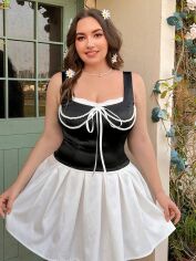 Акція на Топ жіночий SHEIN GD-00163648 4XL Чорний від Rozetka