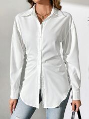 Акція на Сорочка жіноча SHEIN GD-00160224 S-Tall Біла від Rozetka