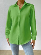 Акція на Сорочка жіноча SHEIN GD-00160167 M Зелена від Rozetka