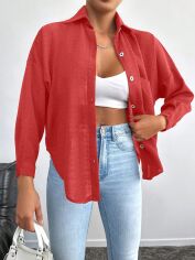 Акція на Блузка жіноча SHEIN GD-00164666 S Світло-рожева від Rozetka