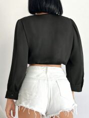 Акція на Блузка жіноча SHEIN GD-00160117 L Чорна від Rozetka