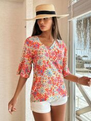 Акція на Блузка жіноча SHEIN GD-00160126 M Різнокольорова від Rozetka