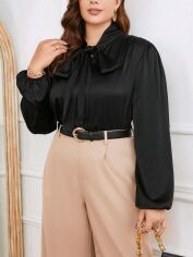 Акція на Блузка жіноча SHEIN GD-00161085 2XL Чорна від Rozetka