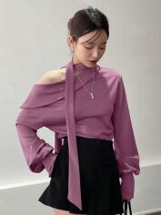 Акція на Блузка жіноча SHEIN GD-00164933 S Фуксія від Rozetka
