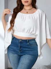 Акція на Блузка жіноча SHEIN GD-00163630 XL Біла від Rozetka