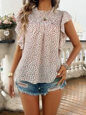 Акція на Блузка жіноча SHEIN GD-00160150 S Кремова від Rozetka