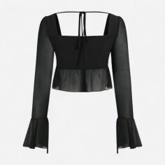 Акція на Блузка жіноча SHEIN GD-00160147 S Чорна від Rozetka