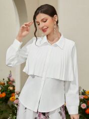 Акція на Блузка жіноча SHEIN GD-00160139 M Біла від Rozetka
