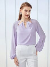 Акція на Блузка жіноча SHEIN GD-00160143 M Лілова від Rozetka