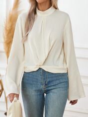 Акція на Блузка жіноча SHEIN GD-00160204 S Бежева від Rozetka