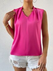 Акція на Блузка жіноча SHEIN GD-00160207 S Фуксія від Rozetka