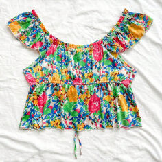 Акція на Блузка жіноча SHEIN GD-00161042 XL Різнокольорова від Rozetka