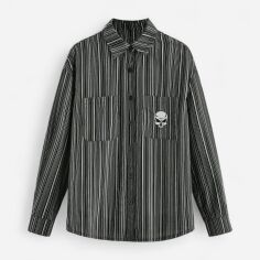 Акція на Сорочка жіноча SHEIN GD-00165753 L Чорна від Rozetka