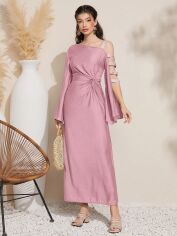 Акція на Плаття довге літнє жіноче SHEIN GD-00164687 S Рожеве від Rozetka