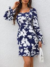 Акція на Плаття коротке літнє жіноче SHEIN GD-00166220 XL Різнокольорове від Rozetka