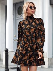 Акція на Плаття коротке літнє жіноче SHEIN GD-00125013 M Різнокольорове від Rozetka