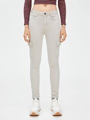 Акція на Джинси Skinny жіночі Pull & Bear XAZ260731SKDR 36 Бежеві від Rozetka