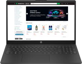 Акція на Ноутбук HP Laptop 15-fc0154ua  Jet Black / 15.6” IPS Full HD / AMD Ryzen 5 7520U / RAM 16 ГБ / SSD 512 ГБ від Rozetka