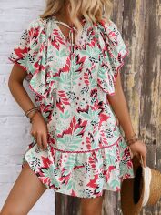 Акція на Плаття коротке літнє жіноче SHEIN GD-00156026 XL Комбіноване від Rozetka