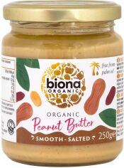 Акція на Арахісова паста Biona Organic солона 250 г від Rozetka