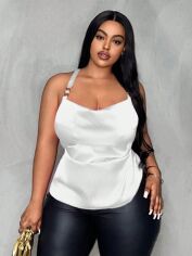 Акція на Топ жіночий SHEIN GD-00139380 3XL Білий від Rozetka