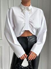 Акція на Топ жіночий SHEIN GD-00168405 S Білий від Rozetka