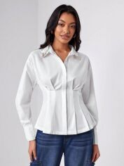 Акція на Блузка жіноча SHEIN GD-00170212 S Біла від Rozetka