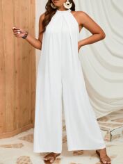 Акція на Комбінезон жіночий SHEIN GD-00160803 XL Білий від Rozetka