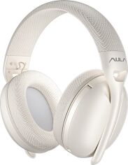 Акція на Гарнітура бездротова Aula S6 wireless headset - 3 in 1, wired, 2.4G wireless, Bluetooth Milk tea від Rozetka