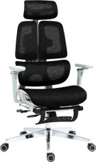 Акція на Крісло GT RACER B-2450 White/Black від Rozetka